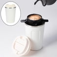 thumbnail image 4 of Vaso de acero inoxidable Taza de café al vacío con tapa para cocina Taza de café de viaje para bebidas con  térmico de bebidas calientes a 510ml blanco Baoblaze Vasos aislados, 4 of 8