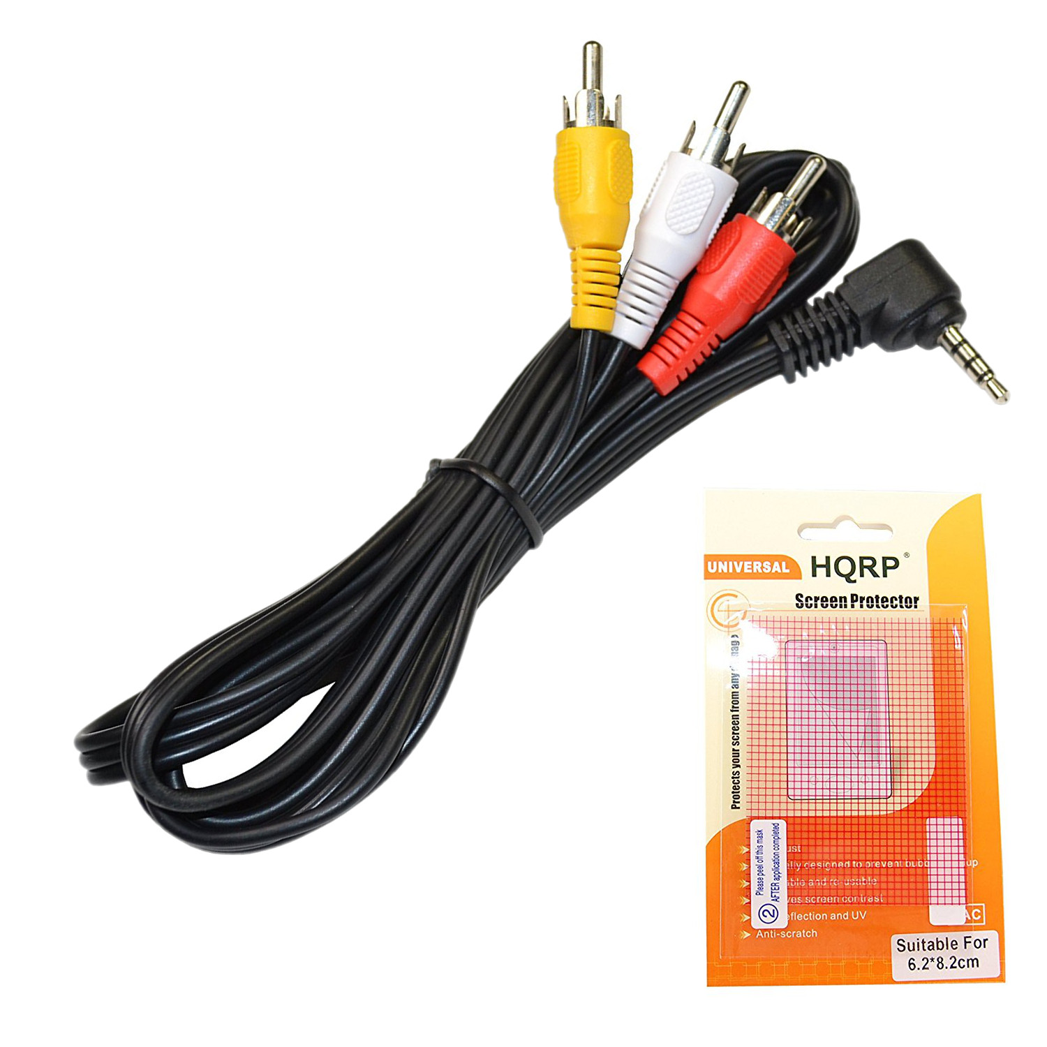 HQRP AV Audio Video Cable / Cord for JVC GRD347US GRD33US GRD295US