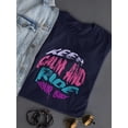thumbnail image 3 of Keep Calm And Ride Your Bike Shaped T-Shirt Women -Image by Shutterstock, Female x-Large, 3 of 4
