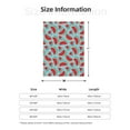 thumbnail image 5 of Sikiie Watermelon Cozy Flannel Fleece Throw Blanket: Lightweight & Thick for All Seasons - Perfect for Women, Men, & Kids"60"x50", 5 of 6
