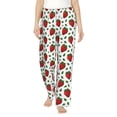 thumbnail image 2 of Goofa Strawberry Printed Soft Pajama Pants for Women, Wide Leg Comfy Casual Lounge Yoga Pants-X-Large, 2 of 9