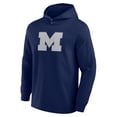 thumbnail image 2 of Men's Fanatics Navy Michigan Wolverines Blaze Tri-Blend Pullover Hoodie, 2 of 3