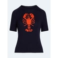 thumbnail image 5 of Free Assembly Women's and Women's Plus Roll Neck Cotton Sweater with Short Sleeves, Sizes XS-4X, 5 of 6
