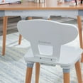 thumbnail image 3 of KidKraft 26196 Mid Century Kid Toddler Table and 4 Chair Set, Natural/White, 3 of 7