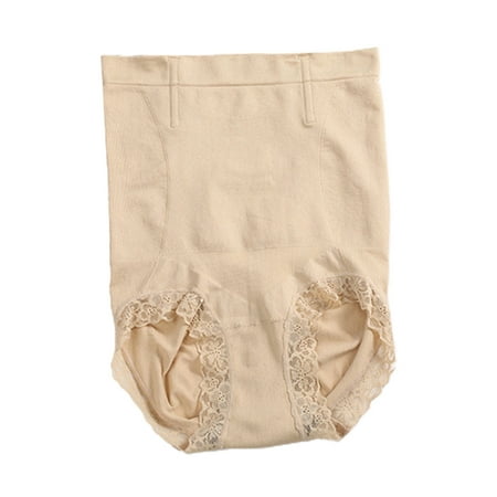 

Women Seamless Lace Panties Shapers High Waist Slimming Tummy Control Underwear Postpartum Women Lace Breathable Tummy Control Butt Lift Comfortable Soft Lace Panties High Waist Briefs Skin Color