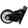 thumbnail image 4 of TECHTONGDA 3" Flat Bottom Swivel Caster Polyurethane Wheels Base Top Plate Double Ball Bearing Wheel, 4 of 4
