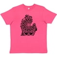 thumbnail image 3 of Inktastic Michigan Silhouette Mandala Youth T-Shirt, 3 of 5