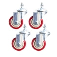 thumbnail image 1 of Ruedas de vástago giratorio, resistentes, de doble bloqueo, 3 pulgadas, 1 of 8