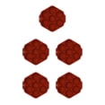 thumbnail image 2 of Advancent Molde para hornear Hexágono 7 Rejillas Molde para pasteles Molde para cocinar chocolate antiadherente de silicona, rojo ladrillo Rojo 5piezas, 2 of 6