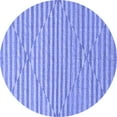 thumbnail image 1 of Ahgly Company Indoor Round Solid Blue Modern Area Rugs, 5' Round, 1 of 4