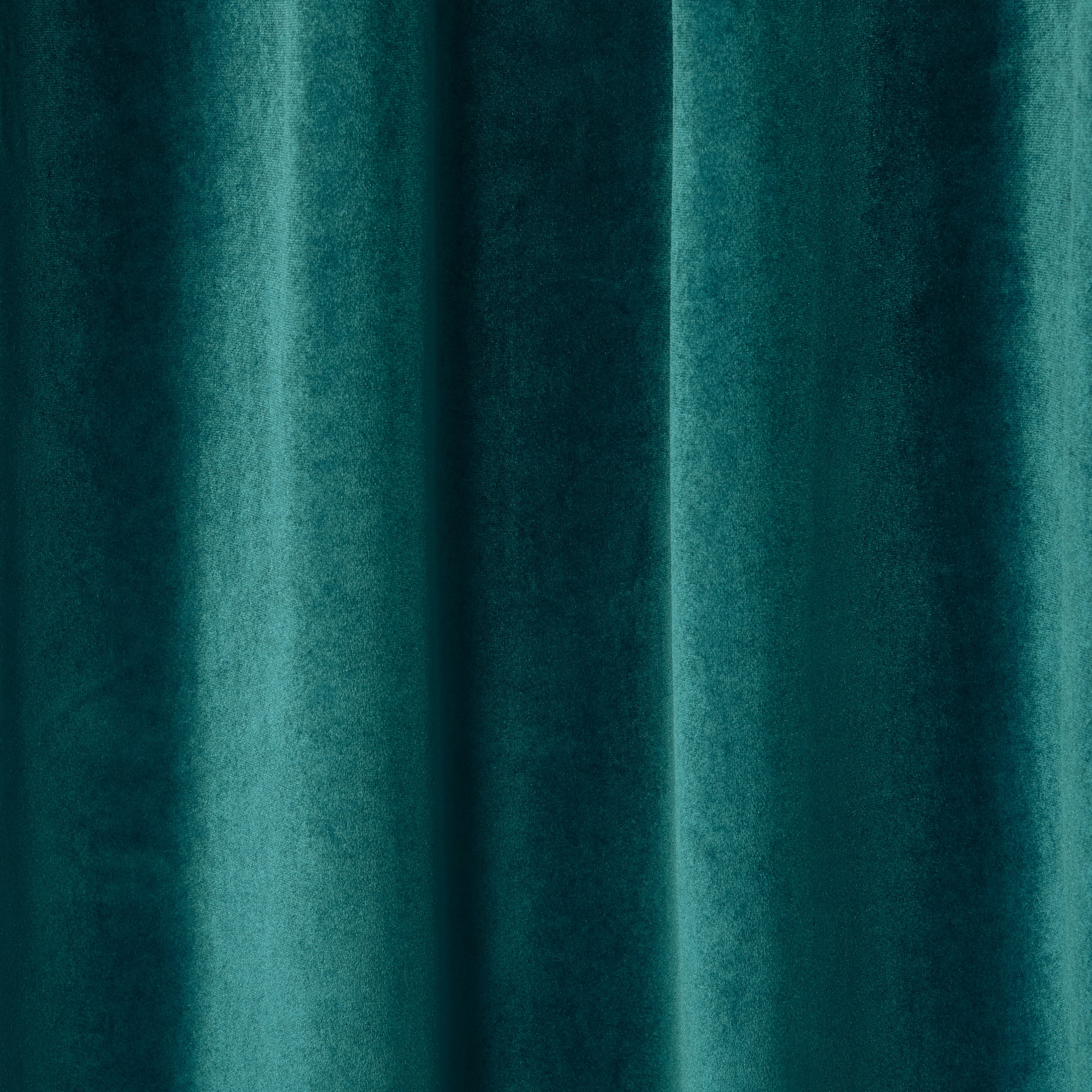 TOWN & COUNTRY LUXE Velour Solid Heavyweight Indoor Curtains, Light Filtering Opacity, Triple Pinch Pleat Top, Plush Velvet, 2-Pack Set, 27"x96", Teal