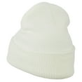thumbnail image 3 of NASA Logo Embroidered Long Knit Beanie - White OSFM, 3 of 5