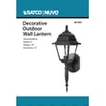 thumbnail image 2 of Nuvo Lighting Briton 1-Light 18 Wall Lantern, 2 of 2