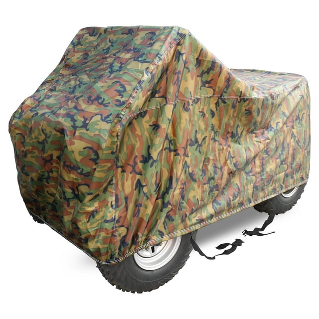 Couleur de Camouflage XXXL Taille Couverture Imperméable Extérieur Soleil Pluie Protection Résistant Remplacement pour ATV 256x110x120cm