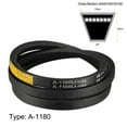 thumbnail image 3 of Uxcell 46.46''Industrial Drive V-Belt Transmission Belt Rubber Black 1pcs, 3 of 5