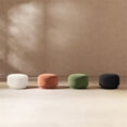 thumbnail image 6 of Pemberly Row 15" Mushroom Footstool Ottoman in Spice Orange Teddy Fabric, 6 of 6
