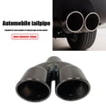 thumbnail image 3 of Ehuebsd Tubo Escape Doble Punta Silenciador Atornillado Corte Inclinado Titanio (63 Mm), 3 of 9