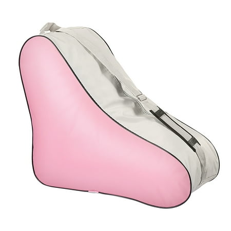

NUOLUX Vosarea Mesh Cloth Tote Bag Skates Triangle Bag Shoulder Bag Large capacity Package (Pink)