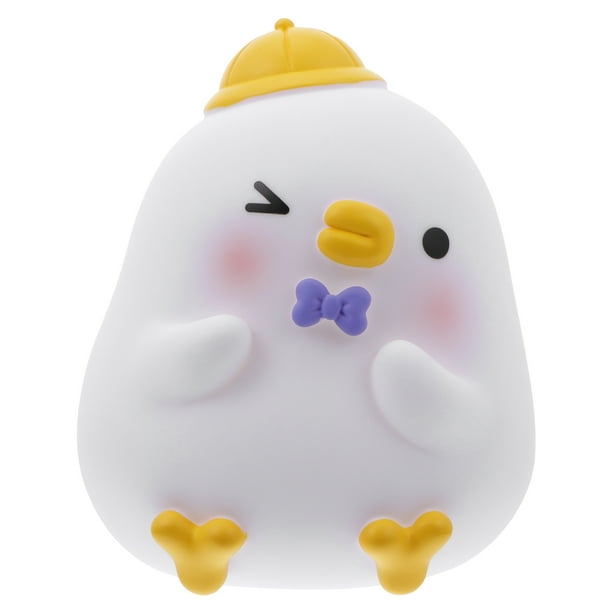 KAKOWELY 1 alcancía con forma de pollito de dibujos animados, elegante alcancía de escritorio, adorno