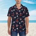 thumbnail image 4 of Haiem Vintage Rose Printed Hawaiian Shirt for Men - Men’s Casual Beach Summer Shirts - Stretch Fabric with Modern Fit-Large, 4 of 9