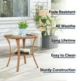 thumbnail image 4 of POCASSY Wicker Rattan Side Table With Built-In Glass, 4 of 7