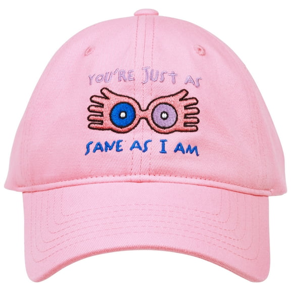 Harry Potter Baseball Cap, Luna Glasses Chenille Dad Hat, Pink, One Size