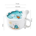 thumbnail image 2 of Taza de Cerámica HappyWare Diseño de Dinosaurio 370 ml con Cuchara y Tapa, 2 of 3