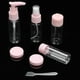 thumbnail image 2 of Juego de botellas vacías de viaje, 7 piezas/juego, juego de botellas de viaje vacías reutilizables portátiles, kit de botellas de maquillaje multifuncional, 2 of 9