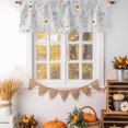 thumbnail image 2 of Spring Flowers Tie Up Valance Curtains for Windows, Kitchen Curtains Window Treatments, Country Botanical Floral Leaves Branches Short Window Shades Valances for Bedroom Bathroom Cafe 42"x12", 2 of 8