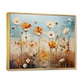 thumbnail image 2 of Designart "Meadow Expressive landscapes Pointillism I" Floral Floater Framed Canvas Art Print, 2 of 7