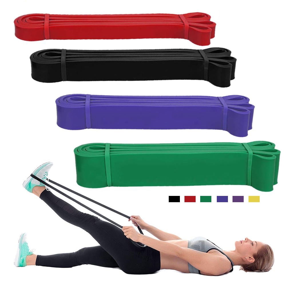 PULL UP RESISTANCE BODY STRETCHING BAND LOOP POWER GYM EXERCISE FITNESS YOGA FIL 