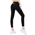 thumbnail image 4 of MIASHUI Color Block Tight High Waist Workout Yoga Pants Tummy Control Moisture Wicking Quick Dry Breathable Running Fitness Long Pants Black,S, 4 of 9