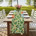 thumbnail image 4 of Table Runners 72 Inches Long Dress Scarves, St. Patrick's Day Farmhouse Kitchen Table Runner, Coffee Tablerunners, Spring Shamrocks Green Love Hats Retro 18x72 Inch, 4 of 9