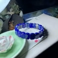 thumbnail image 4 of K-KED 1pcs Natural Blue Lapis Lazuli Quartz Crystal Stone Bangle Bracelet Reiki Gift-5A+, 4 of 7