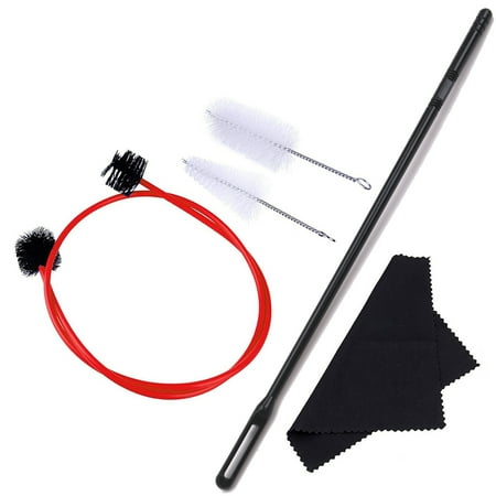 

Eccomum Trumpet Maintenance Cleaning Care Kit Set Including Mouthpiece Brush Valve Brush Flexible Snake Brush Cleaning Cloth
