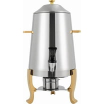 YIYIBYUS 3.5 Gallon Hot Beverage Dispenser, Stainless Steel Coffee Urn Chafer w/Two Heating Methods, Hot Drinks Dispenser for Milk Coffee Tea Water Juice - Parties Event Buffet Catering