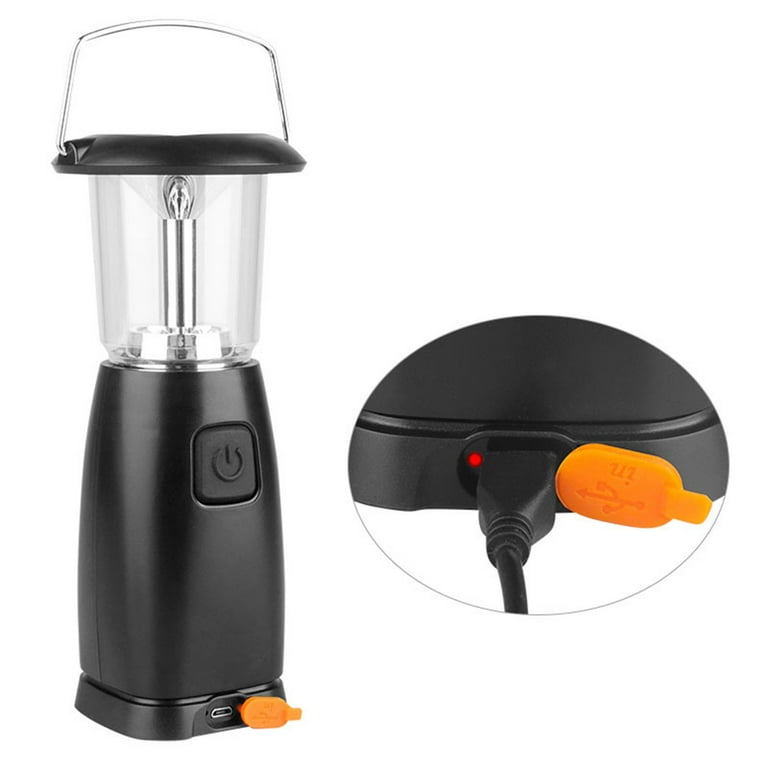3000 Large Capacity Hand Crank Solar Camping Lantern, Portable Ultra Bright  LED Torch, 23-26 Hours Running Time, USB Charger, Electronic Lantern for
