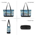 thumbnail image 6 of FORMRS Canvas Laptop Tote Bag for Women with 15.6" Computer Compartments Shoulder Handbag, Crystal Ocean, 6 of 7