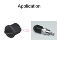 thumbnail image 3 of Tapa de silicona anti-polvo BNC para conector hembra negra 20 piezas, 3 of 3