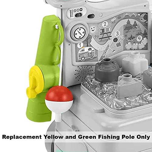 Replacement Parts for Fisher-Price Laugh & Learn 3-in-1 On-The-Go Camper  Playset - GTJ59 ~ Replacement Yellow and Green Fishing Pole with Bobber 