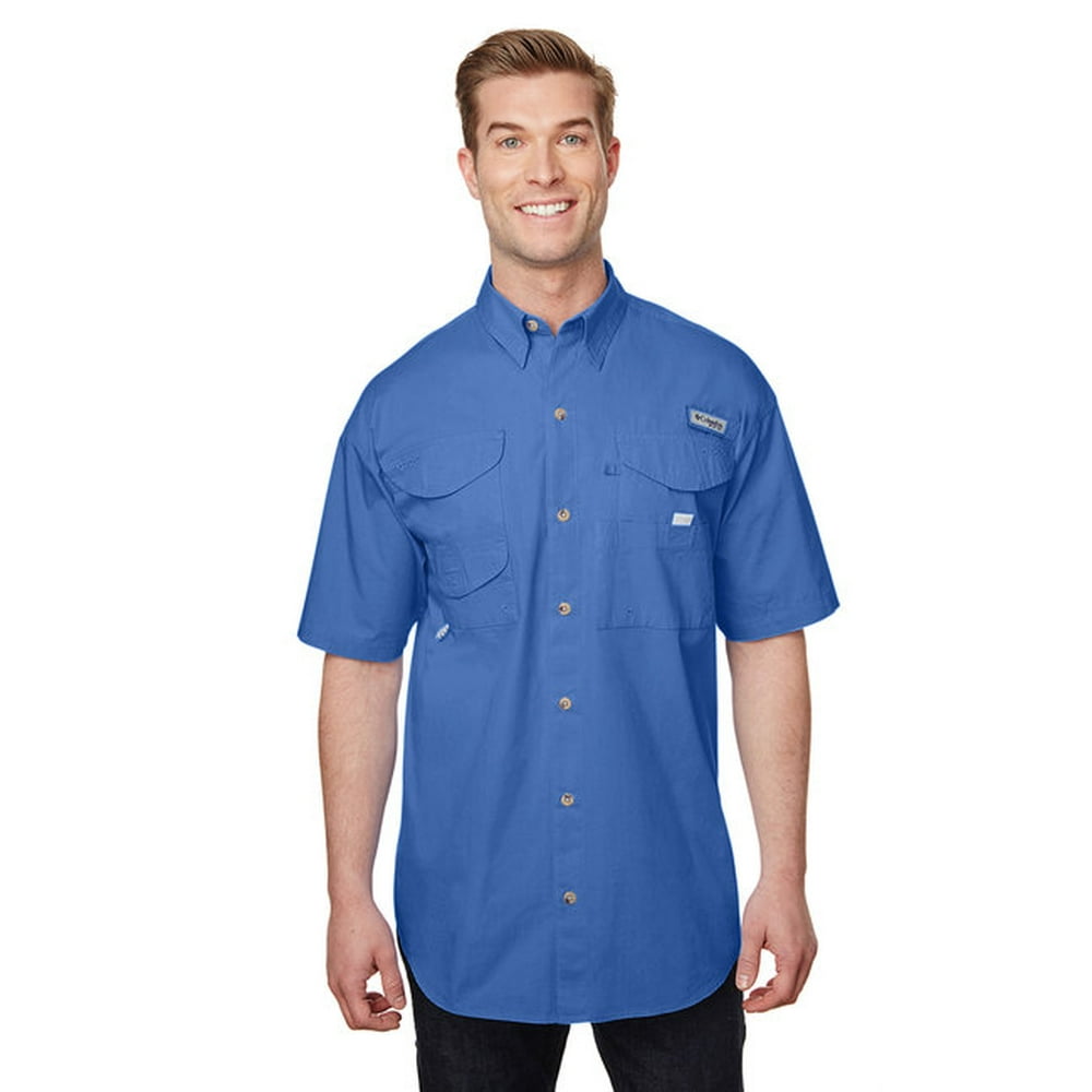 Columbia Men's Bonehead ShortSleeve Shirt VIVID BLUE 3XL Walmart