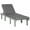 Gray, variant on Spaco 4-Position Adjustable Wood Outdoor Chaise Lounge, Reclining Beach Chair with Cushion, Deck, Pool, Lawn, Sunbathing, Natural