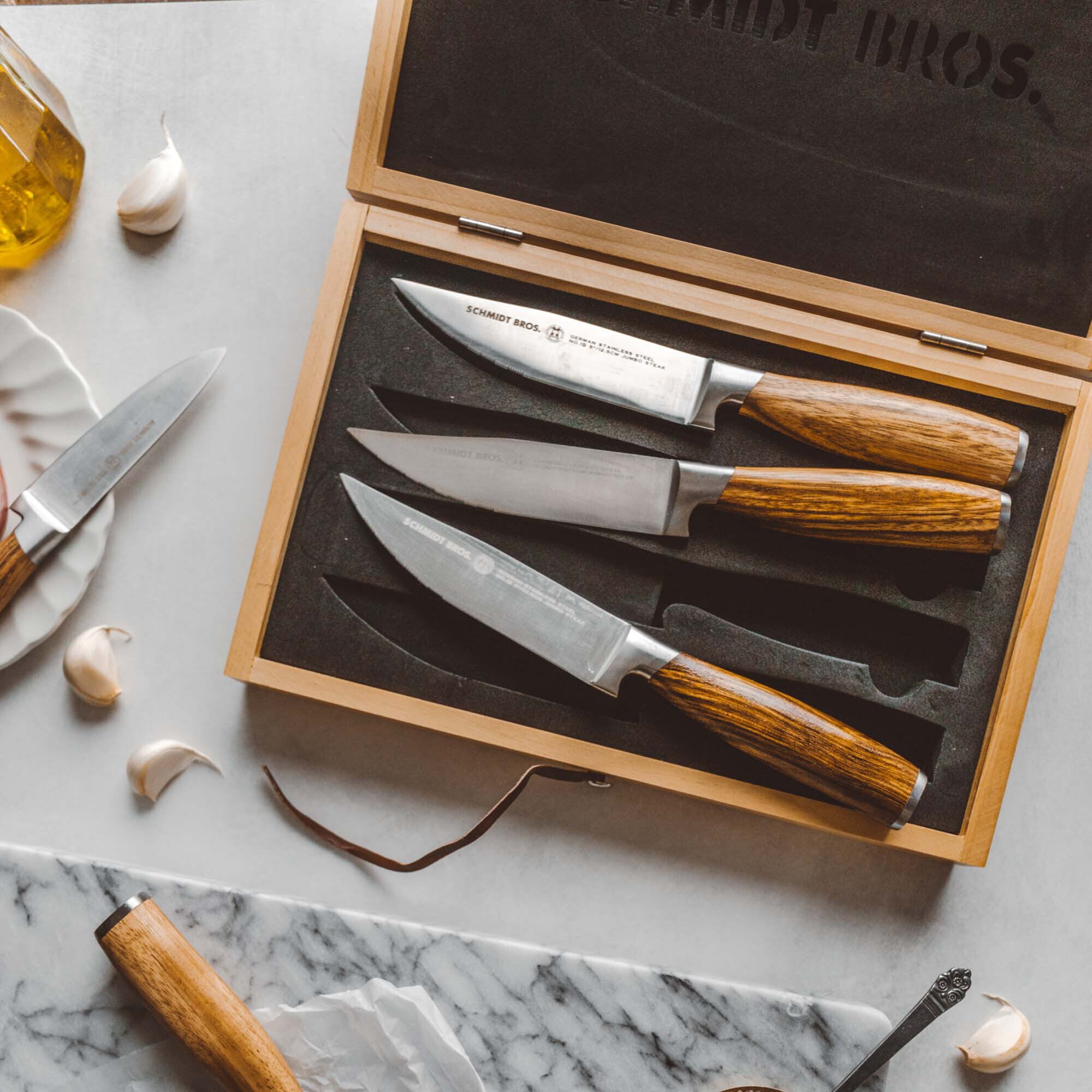 Bonded Teak Jumbo Steak Knife - Set of 4 – Everlastly