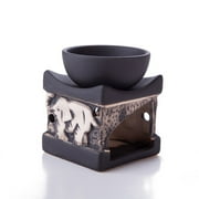 Thy Collectibles Aromatherapy Feng Shui Zen Ceramic Essential Oil Burner Tea Light Wax Warmer
