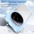 thumbnail image 5 of Case for Xiaomi Mi 13 Ultra Phone Case Slim Dropproof [Defend from Drop/Scratch/Slip/Fingerprint] Clear Acrylic Hard Back Soft TPU Bumper Hybrid Phone Cover for Xiaomi Mi 13 Ultra-Blue, 5 of 8