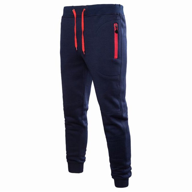 Hombres Pantalones Deportivos Largos Gimnasio Slim Pantalones Running Joggers Gimnasio Pantalones de deporte(Azul-XXL) Nituyy Pantalones-GL715-NZ13344D4