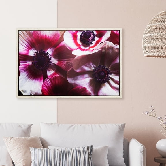 Yosemite Home Decor 'Anemone II' 38"Wx25" Wood Photo in Multi-Color