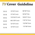 thumbnail image 3 of Bearachild Cubierta de TV impermeable para exteriores, Protector de televisión negro para LCD LED de 22'' a 70'' Jardín y Patio No. 4 Bearachild HA026231-04, 3 of 6