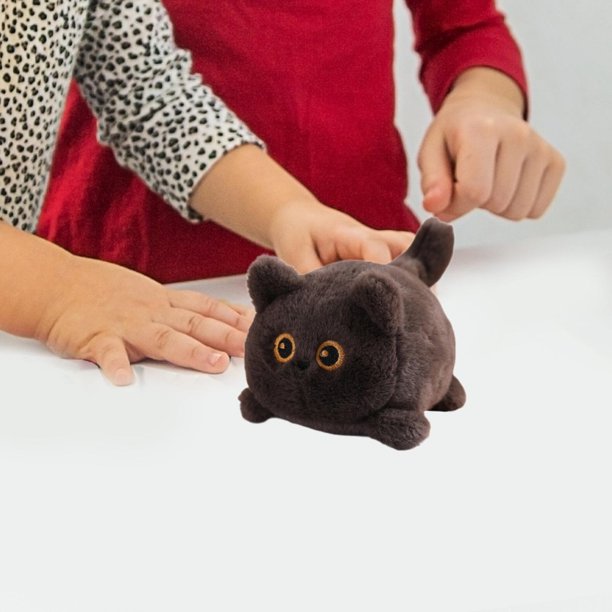 Juguete de lujoso con cola que gira la cola giratoria juguete de peluche pequeño decoración cómoda para el hogar para regalos de cumpleaños familiares