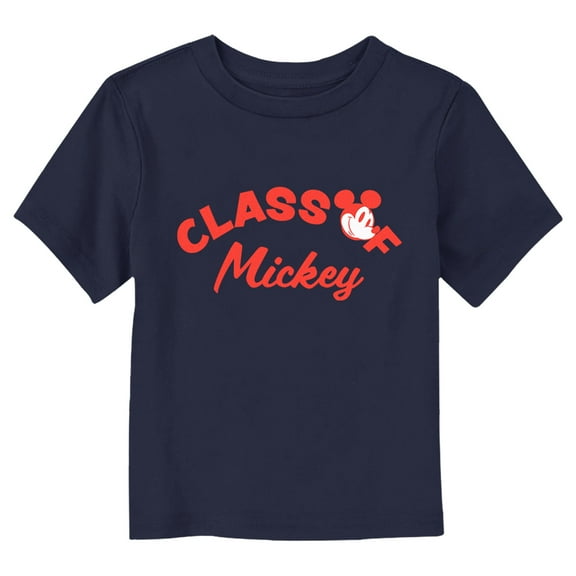Toddler's Mickey & Friends Class Of Mickey  Graphic Tee Navy Blue 3T